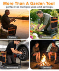 Ultimate Garden Kneeler And Seat With Extra Wide 10 Inch EVA Pad, Heavy Duty Foldable Bench used for fishing, gardening, maintenance, camping