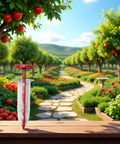 Compact Handheld Seed Spreader For Precise Sowing In Lawns, Gardens And Planters placed in bright garden setting