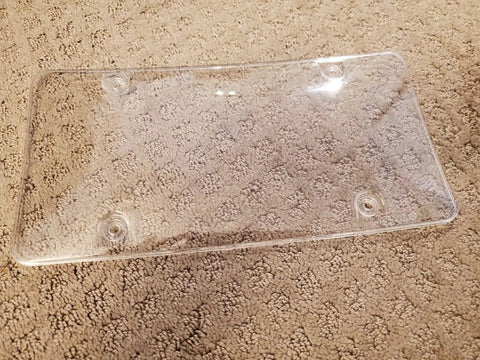 Clear Bubble License Plate Covers 2 Pack Protect Front And Rear With Screws Unbreakable Frame Shields UV Resistant Acrylic