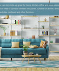 Cozy living room with bookshelf, emphasizing Three In One Furniture Connector Kit For Wood Wardrobes, Cupboards, And Bookshelves, 20 Sets.