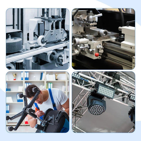 M8 To M10 Double End Threaded Studs 304 Stainless Steel Thread Reducer Adapter 6 Piece Set shown in various assembly and machinery applications.