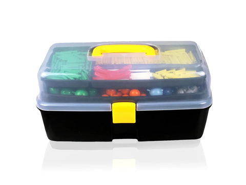 Hands On Large Molecular Model Kit For Organic And Inorganic Chemistry With Flexible Bonds in closed storage box