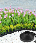 2-Inch By 200-Foot Landscape Edging Kit With 120 Spikes And 10 Connectors DIY Friendly Black Plastic Border for garden edge