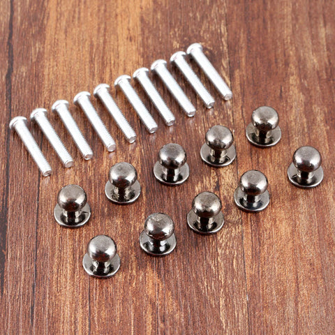 10 Pack Mini Drawer Knobs Zinc Alloy Black 0.39x0.43 Inches Durable Small Cabinet Pulls for Dressers Cabinets Jewelry Boxes
