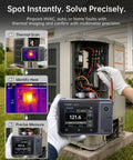 2 In 1 Thermal Imaging Multimeter used for HVAC repair with 19999 Counts TRMS Readings and 120x90 Infrared Camera displayed