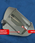 Arc Flash Face Shield 12 Cal With Hard Cap And A3 Adapter For Electricians And Utilities Pros TCG Series, anti-fog lens