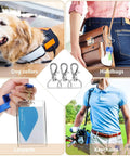 100 Piece Hardcore Swivel Keychain Clips With D Rings And Lobster Clasps 24mm Snap Hooks In Eight Bold Colors for dog collars, bags, and keychains.