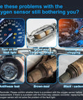 Image highlighting common oxygen sensor issues like fault lights and leaks, relevant to Upstream O2 Oxygen Sensor For Front Right 2001 To 2003 Toyota Rav4 2.0L.