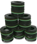Bulletproof Speed Driver Auto Feed Screw Gun Coil Kit with stacked green epoxy #8 by 2-1/2 inch screws for deck builds.