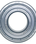 6206 2Z Double Metal Seal Bearings Two Pack Pre Lubricated 30x62x16 Mm Deep Groove Ball Bearings in chrome steel close-up view