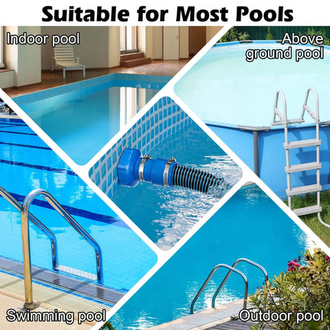 Ultimate Pool Vacuum Hose Adapter Kit 1.5 Inch Connector for Above Ground Pools in various pool types