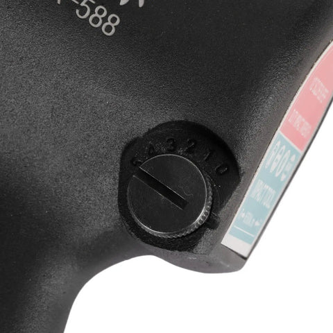 Close-up of toggle switch on Pneumatic Air Impact Wrench With Half Inch Drive Dropping 720 Nm Of Kickass Torque At 7800 Rpm.