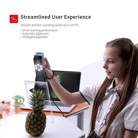 Next Level Professional 3D Scanner With 400ML Premium Blue Coating Spray And Killer Real Time Capture Speed Featuring Built In RGB Camera For Top Tier Color Accuracy And Smooth High Density Point Cloud Workflow