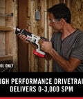 Compact 20V Max Cordless Reciprocating Saw With Variable Speed And Quick Release Blades in action on wood.