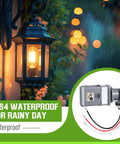 Two Pack Photocell Sensor For Outdoor Lights 120 Volt Alternating Current 50 60 Hertz IP54 Waterproof