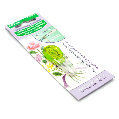 Flat Tip Embroidery Needle Threader For Thick Threads And Any Embroidery Needles Apple Green Quick Grasp Comfort No Fuss Handy Portable Tool