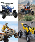 Four mini motorcycles and ATVs on rough trails with universal rear shock absorber 215mm eye to eye 2000 lb load