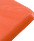 Close-up of the Orange Thunder Workhorse Hand Float With KO 20 Technology curved edge showing impact-resistant construction