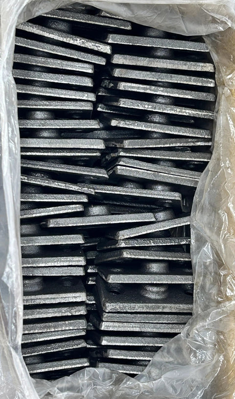 Set Of 100 Malleable Iron Wall Ceiling Plates Half Inch Diameter Rod Flange Type For Structural Attachment To Ceiling Or Wall Plain Finish 180 Pound Load Rating Durable Hardware For Hanger Rod Mounting.