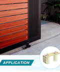 2.8 By 1.6 Inch Slide Gate Guide Roller Set With L Bracket Universal Adjustable Heavy Duty Sliding Gate Hardware Kit Installed