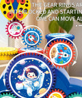 Space Gear STEM Toy Set For Ages 3 And Up With Electric Drive System, 30 Piece Educational Construction Toys, colorful gears
