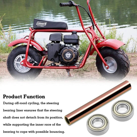 Beefy Mini Bike Steering Bearings Bushing Kit With 6900Z Deep Groove Ball Bearings for 98cc-200cc mini bikes and parts