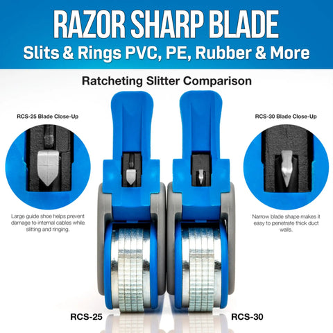 Comparison of Pro-Grade Ratcheting Cable Slitter for Heavy-Duty Cables Built Tough With Fixed Jaws and Adjustable Cutting Depth