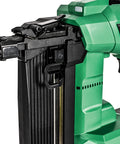 18V Cordless Medium Crown Stapler Kit With Air Spring Drive, Pro Grade Power, low recoil, 150 staple capacity, green design