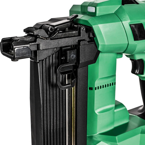 18V Cordless Medium Crown Stapler Kit With Air Spring Drive, Pro Grade Power, low recoil, 150 staple capacity, green design