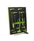 Nine Piece SAE Hex T Handle Driver Set With Bi Directional Torque And RPT Technology in EVA foam tray, featuring S2 steel.