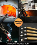 High Carbon Steel Right Handed Hook Knife For Wood Carving Spoon Gouging With Killer Sharp Edge Rugged Oak Handle Pro Whittling Tool For Bowls And Weekend Projects being crafted in Europe.