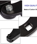 Close-up of Universal Gland Nut Wrench For Hydraulic Cylinders, Heavy Duty Tool For Farm And Construction Equipment, made of carbon steel.