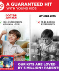 Hands On Science Kit For Kids Aged 4 To 8 With 100 Plus Experiments, STEM Educational Toy, child using colorful kit compared to dull kit