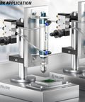 Built Tough Pneumatic Air Cylinder Featuring A Rock Solid Double Acting Design Hella Durable 16mm Bore 25mm Stroke Aluminum Housing work application with fittings and valves