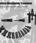 14 Piece Blind Hole Bearing Puller Kit With Internal Bearing Extractor And Slide Hammer Expandable Collets Carry Case