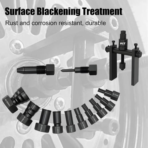 14 Piece Blind Hole Bearing Puller Kit With Internal Bearing Extractor And Slide Hammer Expandable Collets Carry Case