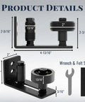 Sliding Barn Door Floor Guide Set With Wall Mount Flush Flat Bottom Guides Adjustable Floor Guide Rollers With Eight Setup Options