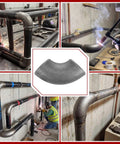 Collage of 15 Pcs 1-1/4 Inch Seamless Steel Pipe Fittings Handrail Elbows 90 Degree Weldable Butt Weld Schedule 40 in use