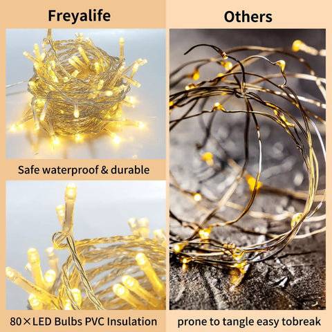 Comparison of green LED string lights for Fake Ivy Vines With 80 LED String Lights 12 Pack 84 Feet Total Length For Indoor Outdoor Decor
