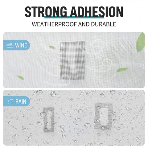 Self Adhesive Screen Repair Tape Two Roll Kit 5 Cm By 2 M Each Mesh Patch for weatherproof screen repair.