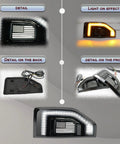 Led Dope Amber LED Fender Side Marker Lights Kit For Ford Maverick 2022 2023 2024 2025 Amber Front Fender Lamps