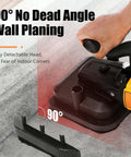 Four Head 3800W Concrete Floor Grinder Be A Real Workhorse With Extendable Rod for 90-degree wall corner polishing demonstration
