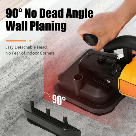 Four Head 3800W Concrete Floor Grinder Be A Real Workhorse With Extendable Rod for 90-degree wall corner polishing demonstration