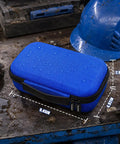 Hard Shell Thermal Camera Case With Customizable DIY Sponge Inserts, Removable And Adjustable Inner Foam, Fits TOPDON TC004, HSFTOOLS HF96, H128 And Other Similar Sized Thermal Imagers Built Tough For Rugged Travel And Safe Storage On The Go. Blue hard shell case with foam insert, 9.45 x 4.92 x 2.95 in