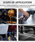 Four images showing the use of the Six Size Silicone Vacuum Hose Kit With 4.9Ft Length And 64 Vacuum Line Connectors for automotive air and water transport.