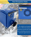 Industrial Steam Cleaner Drops Smokin Hot High Pressure Steam For Auto Shop Degreasing And Fleet Maintenance With Instant Heating showing heat dissipation holes.