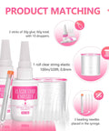 Bracelet Glue For Elastic String Keeps Knots Tied Right And Prevents White Residue For Clay Beads And Bracelets 0.8mm Elastic Cord Included Kit