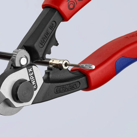 Heavy Duty Wire Rope Cutter And Crimping Tool With Comfort Grip Pro Grade For Double Function Clean Cutting And Precise Crimping