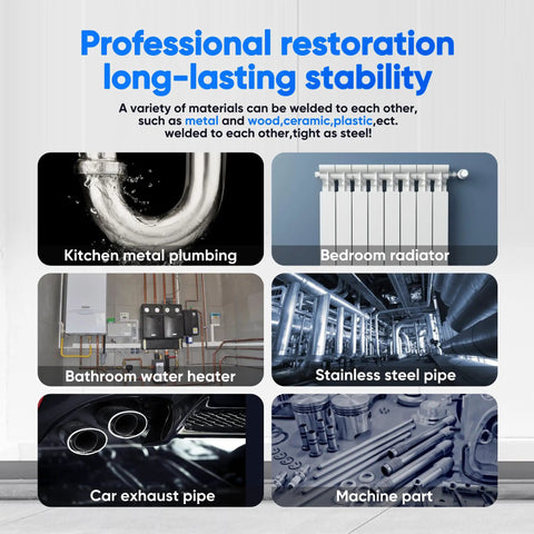 Heavy Duty Metal Epoxy Adhesive For Metal Plastic Ceramic Stainless Steel Wood And Cement Heat And Oil Resistant Bond product uses.