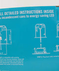 Installation instructions for 4 Inch White Led Recessed Light Trim 4 Pack 5000K Daylight Can Bulb Upgrade Dimmable.